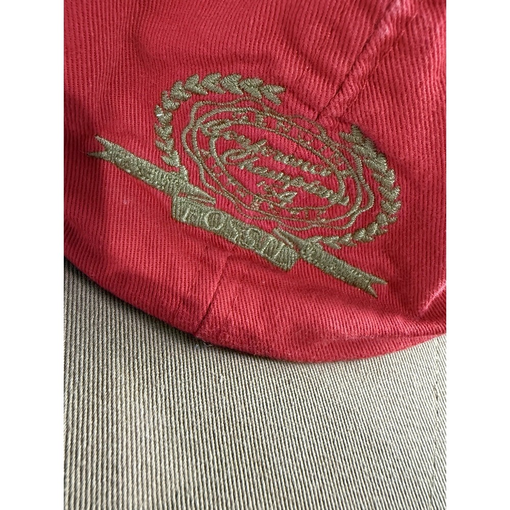 Fossil Worldwide Vintage 1992 Hat Watches Red Flex Fix Dad Hat Cap - Picture 2 of 8